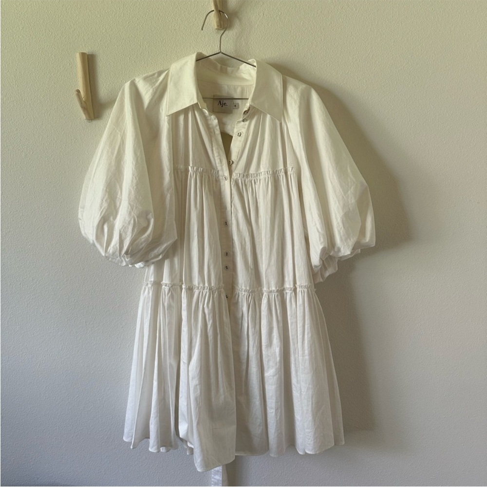 Aje Puff Sleeve Dress